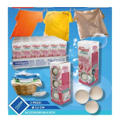SFERE DI LANA PER ASCIUGATRICE 3 PZ DM 5,5