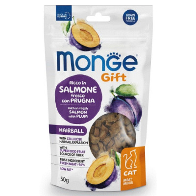MONGEGIFTC MEATMIN CAT HAIR SALM/PRUG 50 GR