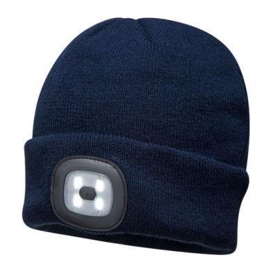 CAPPELLO CUFFIA BLU C/LUCE