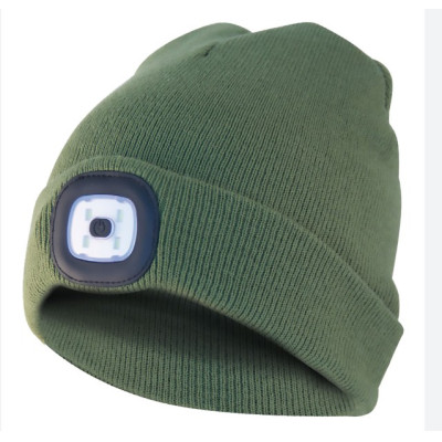 CAPPELLO CUFFIA VERDE C/LUCE