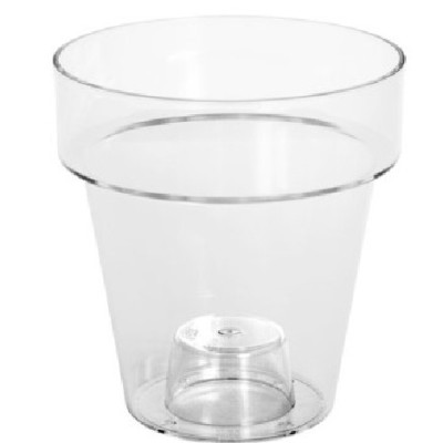 VASO CM 20 TRASPARENTE PER ORCHIDEA