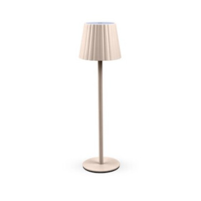 LAMPADA LED RICARICABILE DA TAVOLO AURORA BEIGE