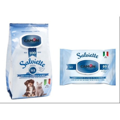 SALVIETTE CAMON TALCO CANI&GATTI 100PZ