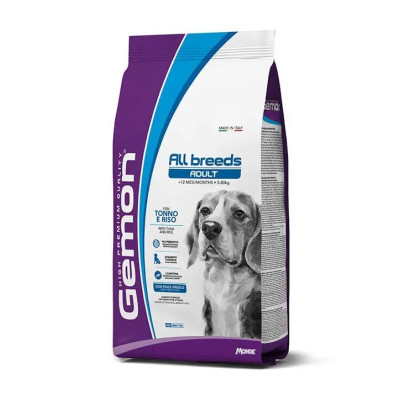 GEMON ALL BREEDS ADULT TONNO/RISO KG 15