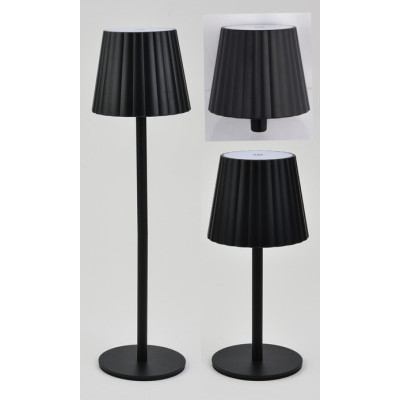 LAMPADA LED RICARICABILE 3 IN 1 ALBA NERO