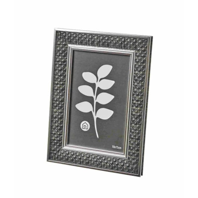 CORNICE PORTA FOTO 13X18 NERO ARGENTO