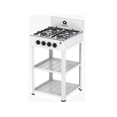 CUCINA 4 FUOCHI 2 MENSOLE e BOMBOLA 49X49 BIANCO