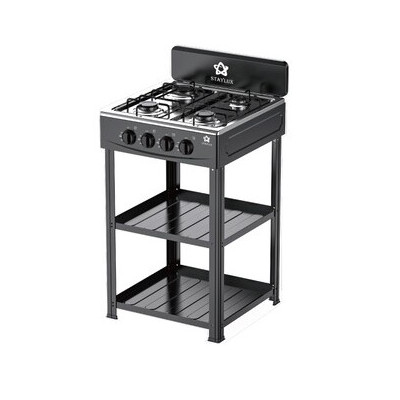 CUCINA 4 FUOCHI  2 MENSOLE BOMBOLA 49X49 NERO