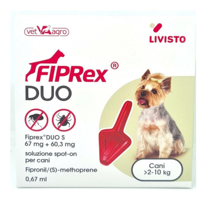 FIPREX DUO CANI 2-10 KG. 1 PIPETTA