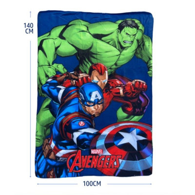 PLAID DISNEY 140X100  AVENGERS