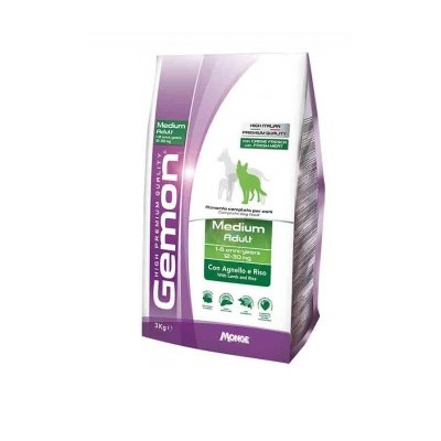 GEMON MEDIUM ADULT AGNELLO RISO KG 3