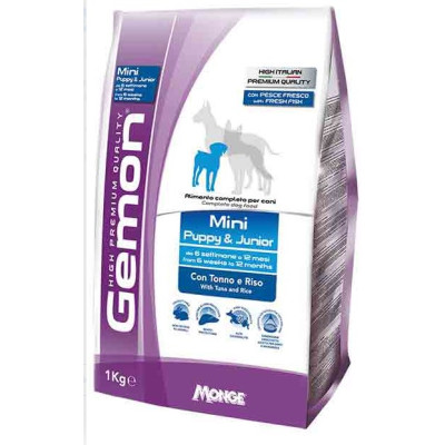 GEMON DOG MINI JUNIOR TONNO E RISO KG 3