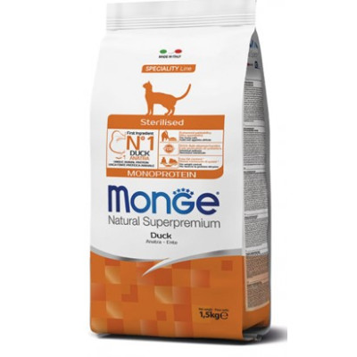 MONGE CAT STERILIZED ANATRA KG 1,5