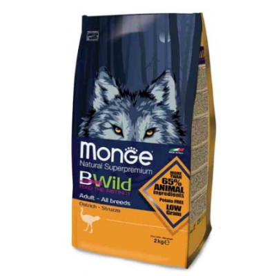 MONGE BWILD ADULT STRUZZO KG. 2