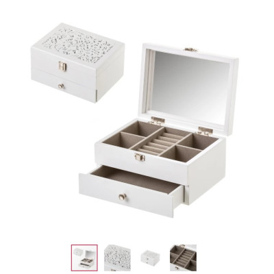 PORTAGIOIE MDF BIANCO CM 15X11X15