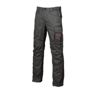 U POWER PANTALONE DA LAV.SMILE TG.52 NERO COTONE