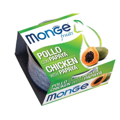 MONGE FRUIT pollo con papaya    gr.80 (CF 24/PZ)
