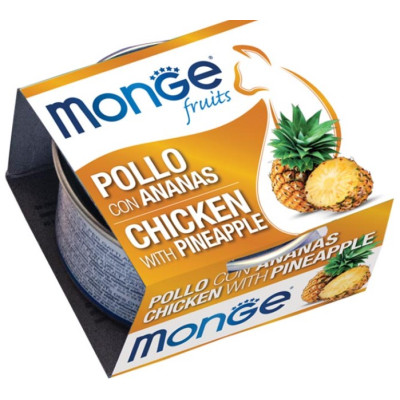 MONGE FRUIT pollo con ananas    gr.80 (24/PZ)