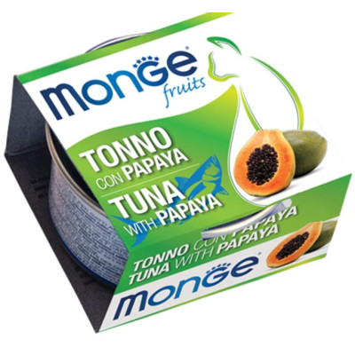 MONGE FRUIT tonno con papaya    gr.80 (24/PZ)