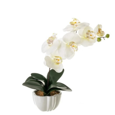 PIANTA DI ORCHIDEA POLIESTERE 13X13X40 CM