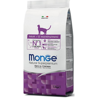 MONGE CAT NATURAL SUPER PREMIUM POLLO Kg.10