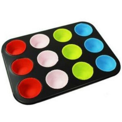 STAMPO SILICONE MUFFIN 12 POSTI