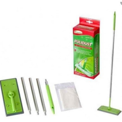 SCOPA CATTURA POLVERE PULIDUST CON 8 PANNI DI RICA