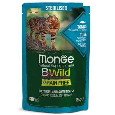 MONGE BWILD BUSTE STER.TONNO/VERDURE gr.85