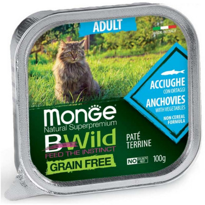 MONGE BWILD CAT AD.ACCIUGHE GR 100