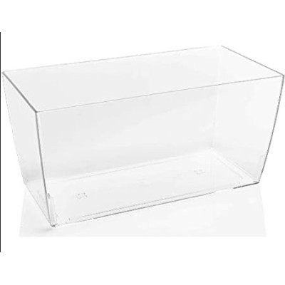 VASO COIMBRA CASSETTA CLEAR CM  30 TRASPARENTE